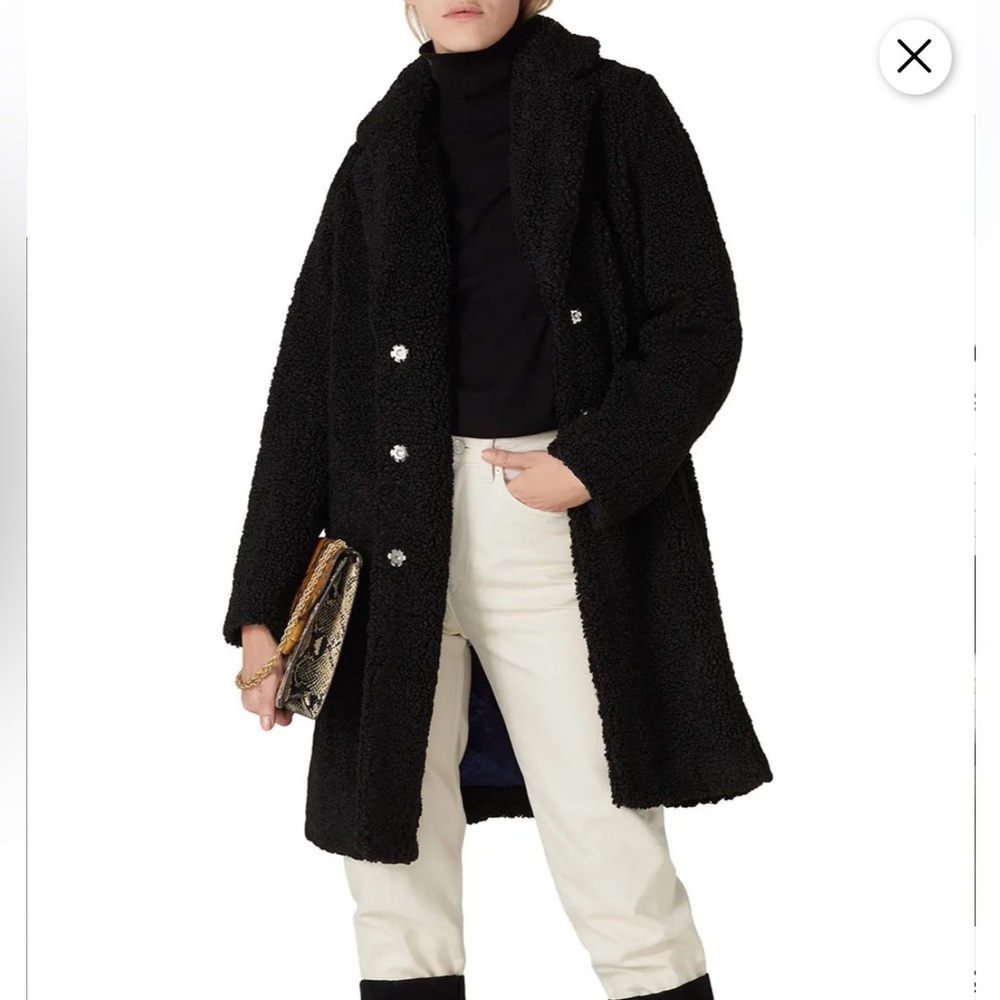 J. Crew Ariana Sherpa Teddy Overcoat